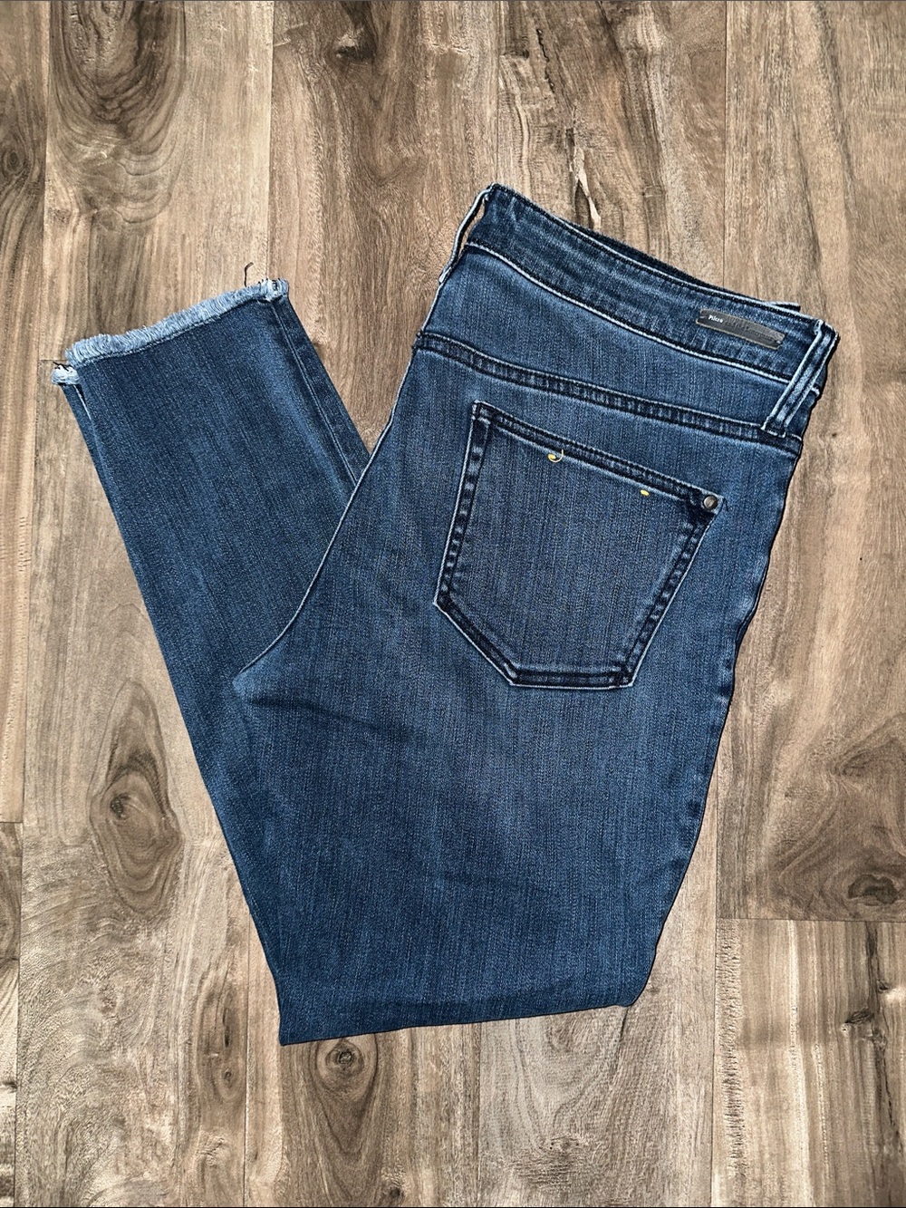 Pilcro And The Letterpress Women’s Straight Leg Raw Hem Jeans Size 31 Petite